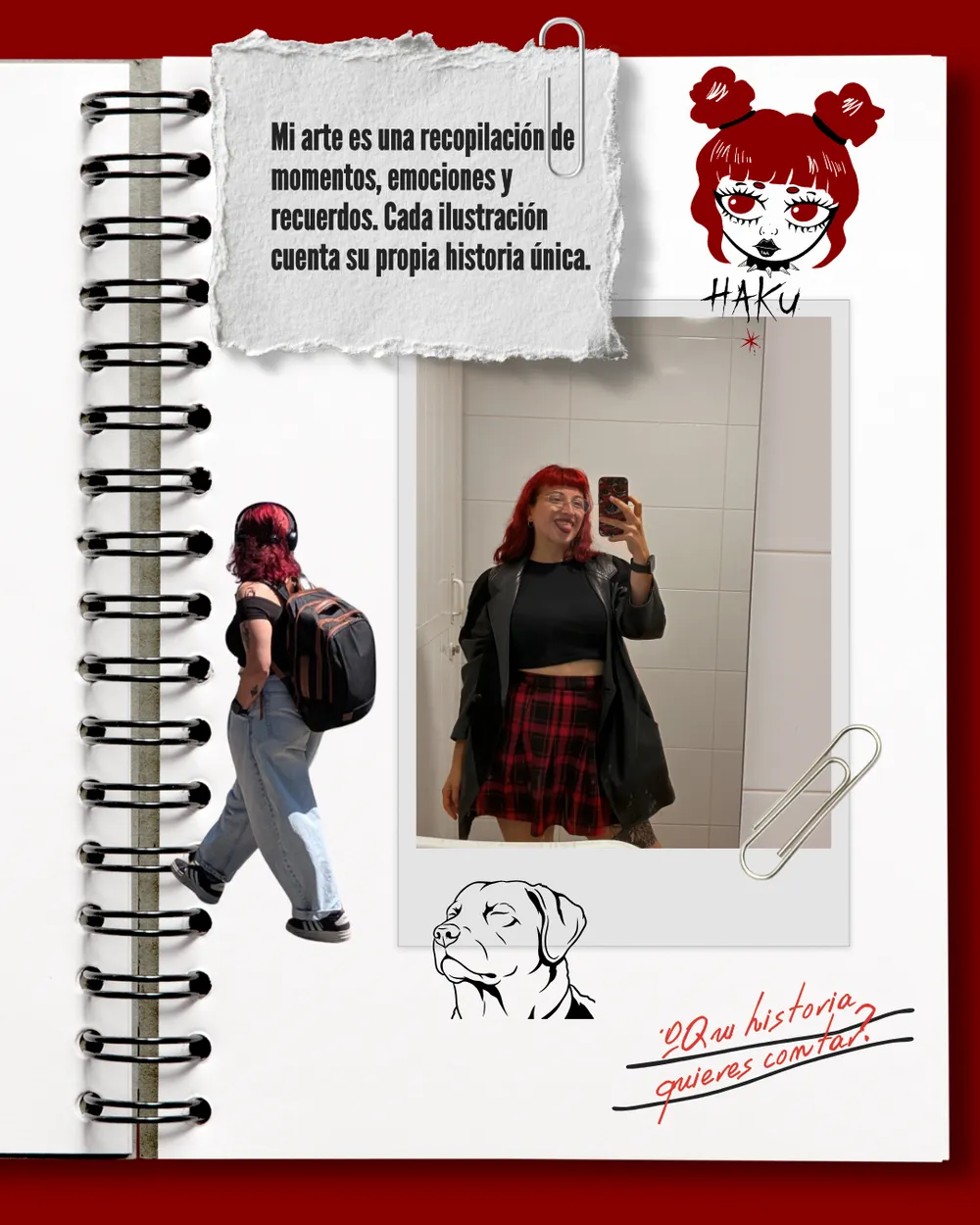Haku en Black and Red — obra de Haku